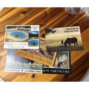Postcards Vintage Yellowstone National Park Lot of 5 Unposted Mint Condition